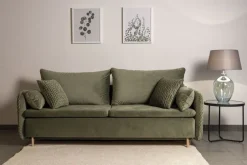 Hauss Kanapy I Sofy Do Salonu|Sofy Dwuosobowe*Sofa z funkcją spania Luna Deluxe zielona