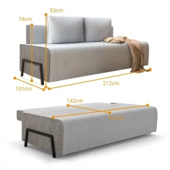 Libro Kanapy I Sofy Do Salonu|Sofy Dwuosobowe*Sofa z funkcją spania i pojemnikiem GOLDY