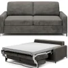Wersal Łóżka Młodzieżowe|Kanapy I Sofy Do Salonu*Sofa ze stelażem włoskim i materacem 140x200 grafitowa Tino Poso 22