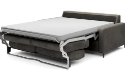 Wersal Łóżka Młodzieżowe|Kanapy I Sofy Do Salonu*Sofa ze stelażem włoskim i materacem 140x200 grafitowa Tino Poso 22