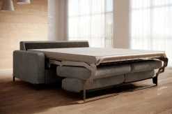Wersal Łóżka Młodzieżowe|Kanapy I Sofy Do Salonu*Sofa ze stelażem włoskim i materacem 140x200 grafitowa Tino Poso 22
