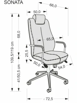 Dzieci Halmar Fotele Do Biura|Krzesła Do Biurka Do Pokoju Młodzieżowego*SONATA XXL fotel czarny (1p=1szt)1 sztuka