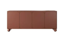 Bogart Komody*SONATIA II KOMODA 200 4D - burgund / nogi kule