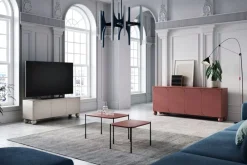 Bogart Komody*SONATIA II KOMODA 200 4D - burgund / nogi kule