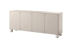 Bogart Komody*SONATIA II KOMODA 200 4D - cashmere / nogi kule