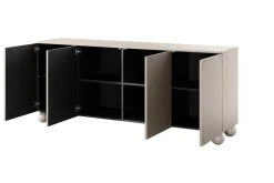 Bogart Komody*SONATIA II KOMODA 200 4D - cashmere / nogi kule