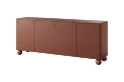 Bogart Komody*SONATIA II KOMODA 200 4D4SZ - burgund / nogi kule