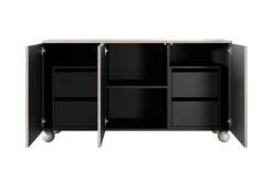 Bogart Komody*SONATIA II KOMODA 150 3D4SZ - cashmere / nogi kule