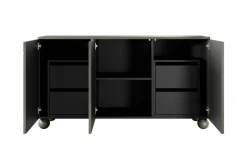 Bogart Komody*SONATIA II KOMODA 150 3D4SZ - oliwka / nogi kule