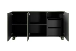 Bogart Komody*SONATIA II KOMODA 150 3D2SZ - oliwka / nogi kule