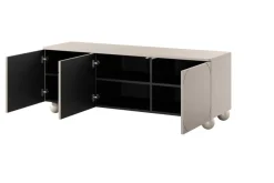 Bogart Szafki Rtv*SONATIA II RTV 150 3D - cashmere / nogi kule