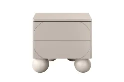 Bogart Szafki I Regały*SONATIA II SZAFKA NOCNA 45 2SZ - cashmere / nogi kule