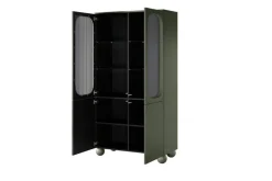 Bogart Witryny*SONATIA II WITRYNA 100 4D - oliwka / nogi kule