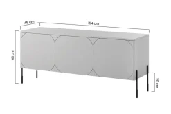 Bogart Szafki Rtv*SONATIA RTV 150 3D1SZ - burgund