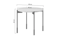 Bogart Stoliki Kawowe I Ławy*SONATIA STOLIK OKRĄGŁY 45 - burgund