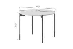 Bogart Stoliki Kawowe I Ławy*SONATIA STOLIK OKRĄGŁY 60 - burgund