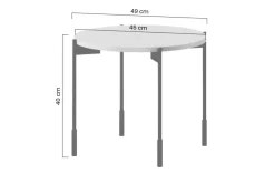 Bogart Stoliki Kawowe I Ławy*SONATIA STOLIK OKRĄGŁY 45 - cashmere