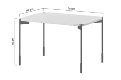 Bogart Stoliki Kawowe I Ławy*SONATIA STOLIK PROSTOKĄTNY 70 - oliwka