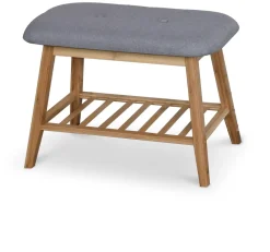 Halmar Szafki I Regały*ST14 ławka / stojak na buty bambus - popielaty (1p=1szt)1 sztuka