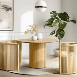 Lenart Stoły Do Jadalni|Stoły*Stół okrągły 120 cm Rotto RT-09 dąb vincenza