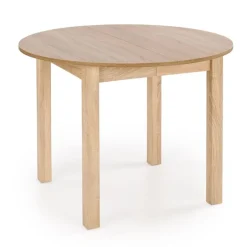 Hauss Stoły Do Jadalni|Stoły*Stół okrągły rozkładany 102-142 cm ST44M dąb sonoma