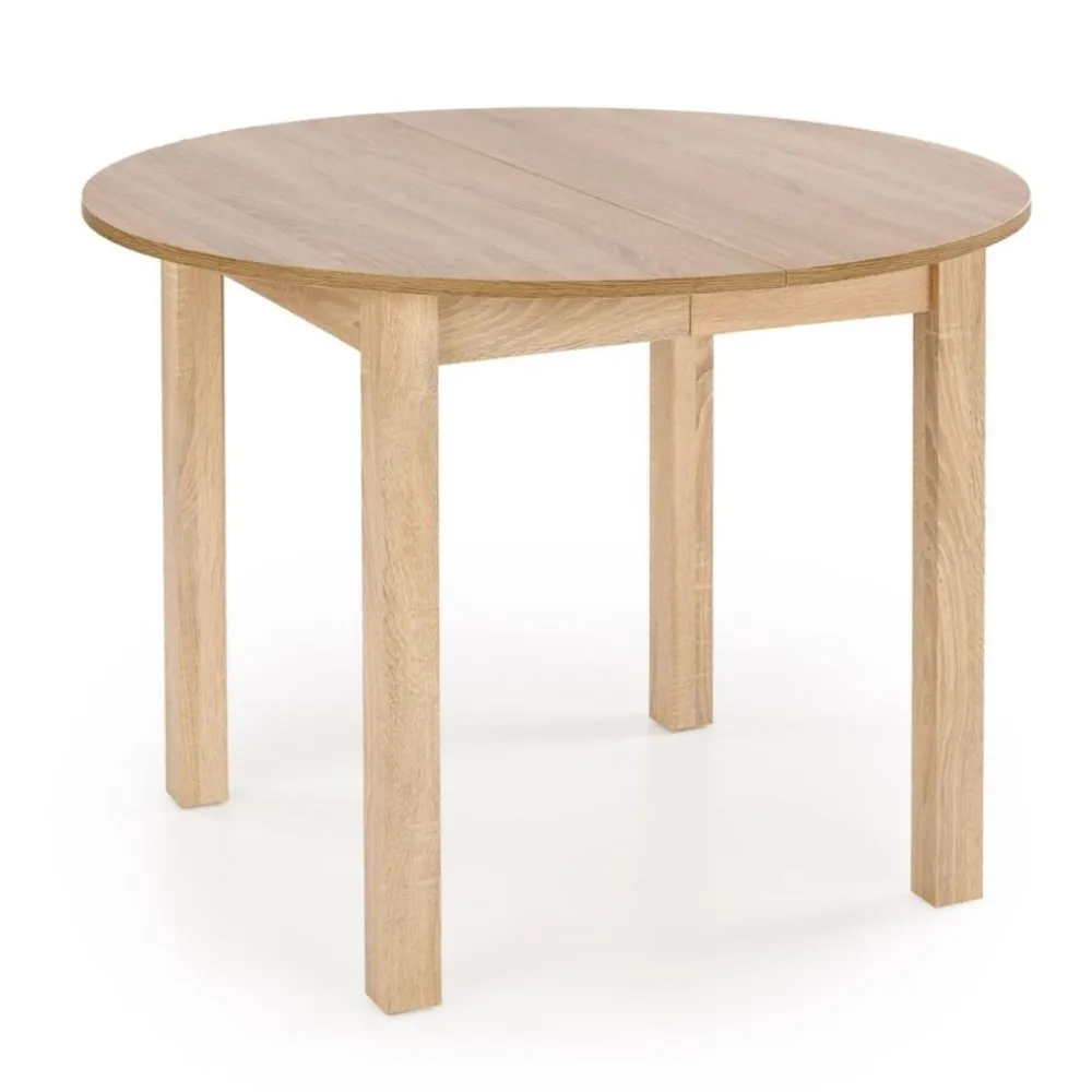 Hauss Stoły Do Jadalni|Stoły*Stół okrągły rozkładany 102-142 cm ST44M dąb sonoma