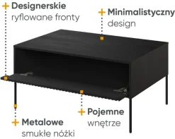 Lenart Ławy I Stoliki Do Salonu|Stoliki Kawowe I Ławy*Stolik do salonu Trend TR-09 czarny