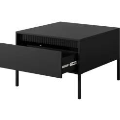 Laski Meble Ławy I Stoliki Do Pokoju Młodzieżowego|Ławy I Stoliki Do Salonu*Stolik kawowy ryflowany z szufladą Senso 1s czarny