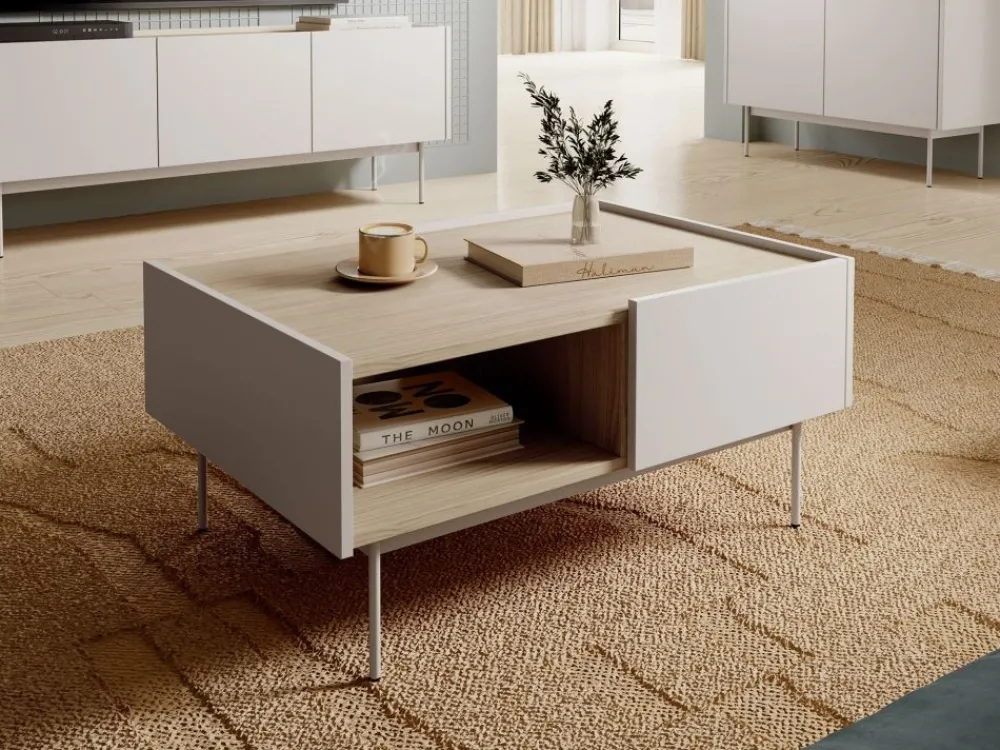 Piaski Ławy I Stoliki Do Salonu|Stoliki Kawowe I Ławy*Stolik kawowy z szufladami Colour kaszmir