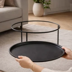 Hauss Meble Ogrodowe|Ławy I Stoliki Do Salonu*Stolik kawowy z tacą Ravi czarny