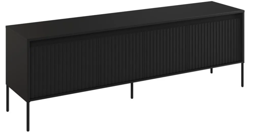 Lenart Szafki Rtv Do Salonu|Szafki Rtv*Stolik RTV z lamelami Trend TR-05 czarna