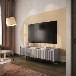 Lenart Szafki Rtv Do Salonu|Szafki Rtv*Stolik RTV z lamelami Trend TR-05 czarna