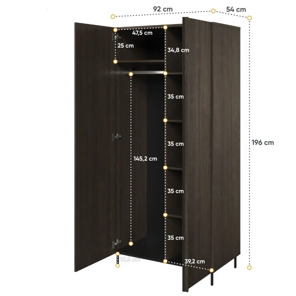 Lenart Szafy Do Przedpokoju|Szafy Do Salonu*Szafa dwudrzwiowa Piemonte PE-01