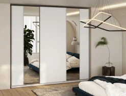 Lenart Szafy Do Przedpokoju|Szafy Do Sypialni*Szafa przesuwna z lustrem 220 cm Maxi MX-05