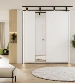 Lenart Szafy Do Przedpokoju|Szafy Do Sypialni*Szafa przesuwna z lustrem 200 cm Maxi MX-04