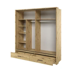 Lenart Szafy Do Przedpokoju|Szafy Do Sypialni*Szafa przesuwna z lustrem Arti AR-05 dąb artisan