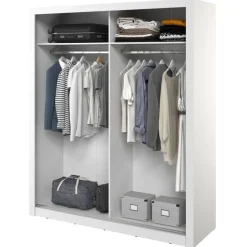 Lenart Szafy Do Przedpokoju|Szafy Do Sypialni*Szafa ryflowana z lustrem Arti AR-28P