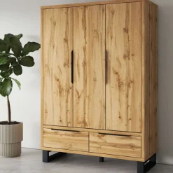 Helvetia Szafy Do Przedpokoju|Szafy Do Sypialni*Szafa trydrzwiowa z szufladami Halle S dąb wotan