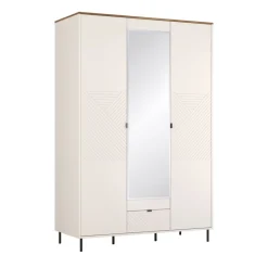 Mebelbos Szafy*Szafa trzydrzwiowa EVO  kaszmir / dąb castello EO-17