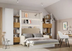 Lenart Tapczany|Nadstawki Do Półkotapczanu*SZAFA Z PÓŁKAMI BC-21 DO PÓŁKOTAPCZANU BED CONCEPT SZARA