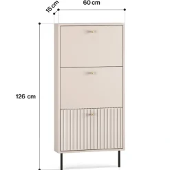 ML Meble Szafki Na Buty Do Przedpokoju*Szafka na buty kaszmirowa Sophie 25