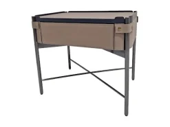 ArteHome Komody*Szafka nocna Dario skóra naturalna fango 55x40x50cm