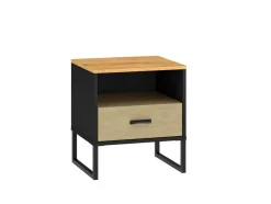 ML Meble Szafki Nocne*Szafka nocna Dąb craft złoty Colt 08