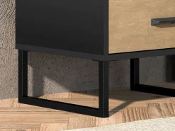 ML Meble Szafki Nocne*Szafka nocna Dąb craft złoty Colt 08