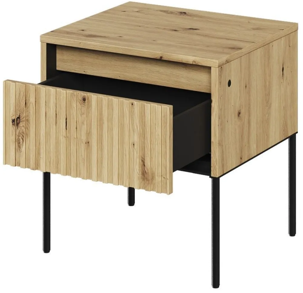 Lenart Szafki Nocne Do Sypialni|Szafki Nocne*Szafka nocna do sypialni Trend TR-10 dąb artisan