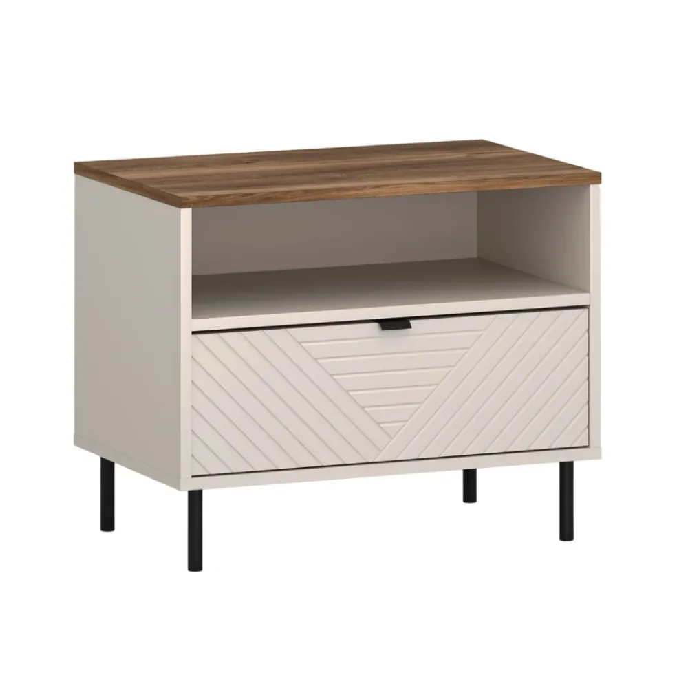 Mebelbos Szafki Nocne Do Pokoju Młodzieżowego|Szafki Nocne Do Sypialni*Szafka nocna kaszmirowa z lamelami EO-15