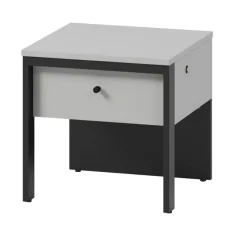 Lenart Szafki Nocne Do Sypialni|Szafki Nocne*Szafka nocna z szufladą szara Gris GS-05