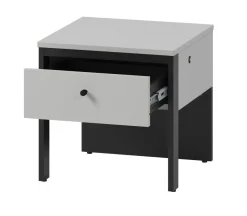Lenart Szafki Nocne Do Sypialni|Szafki Nocne*Szafka nocna z szufladą szara Gris GS-05