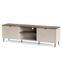 Mebelbos Szafki Rtv*Szafka RTV do salonu EVO 2D/180 cm kaszmir / dąb castello EO-03