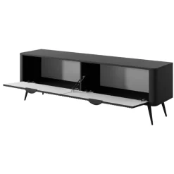 Laski Meble Szafki Rtv Do Salonu|Szafki Rtv*Szafka RTV na wysokich nóżkach, czarna